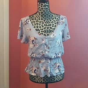 Lavender florql top